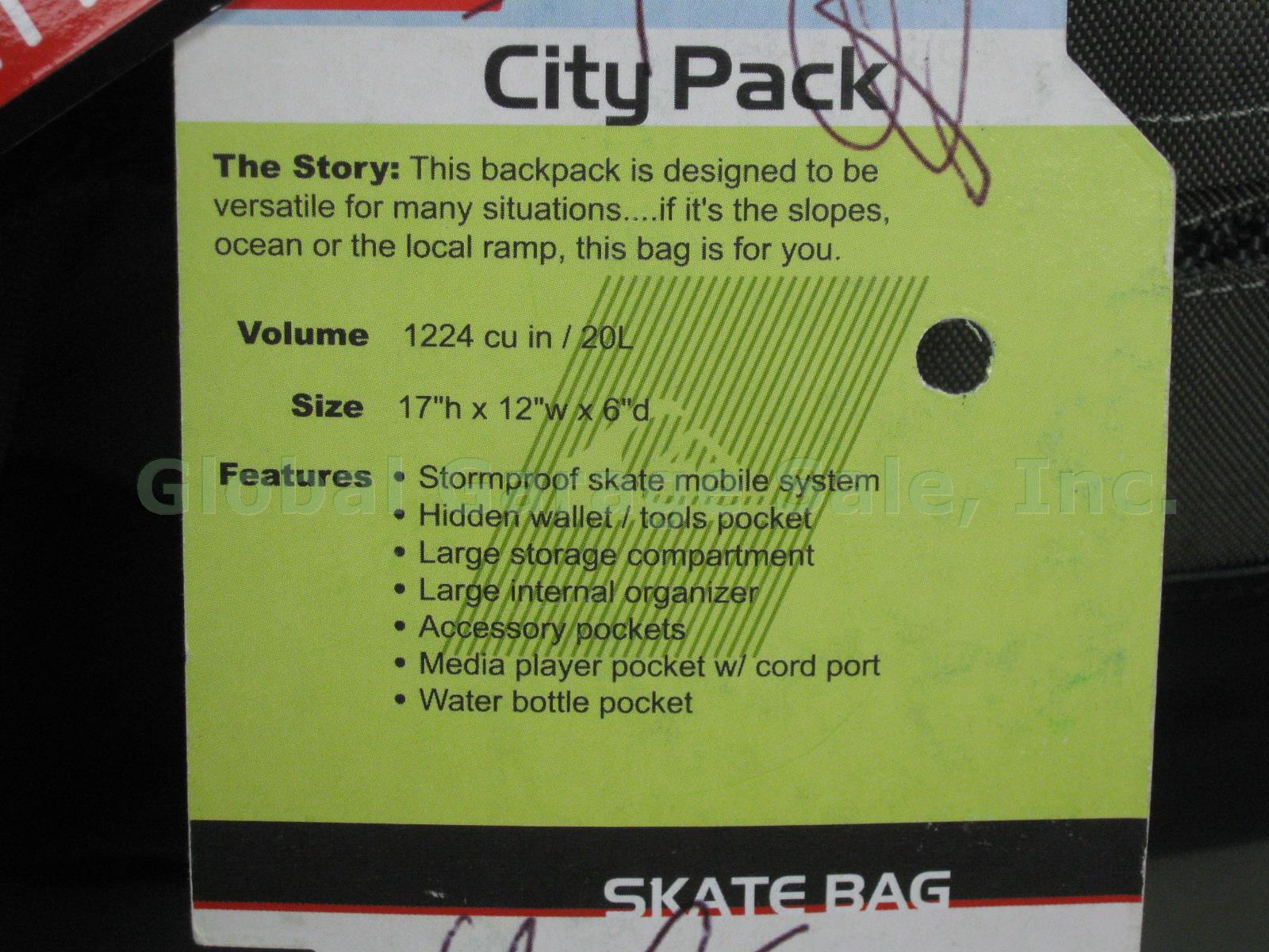 Rare NWT NOS Quiksilver City Pack Skate Bag Backpack Manufacturer Sample No Res! 1