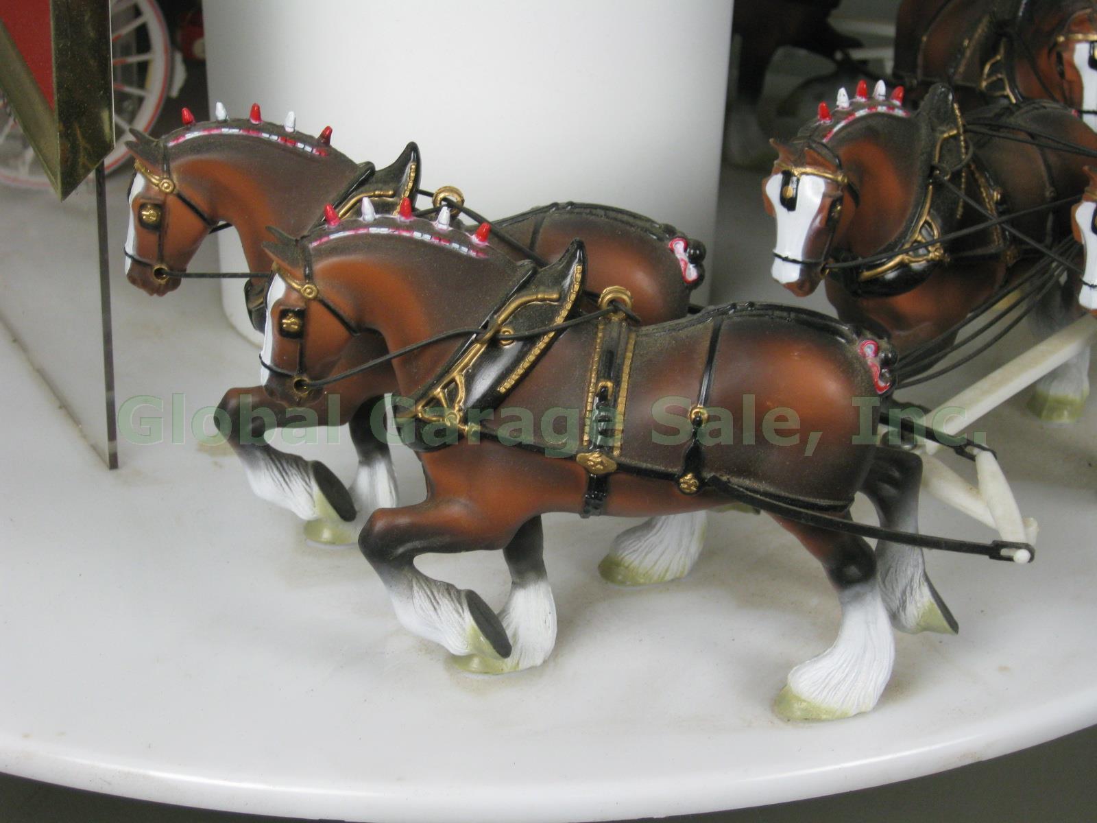 Budweiser Rotating Carousel Clydesdale Beer Bar Light Working Condition! No Res! 3