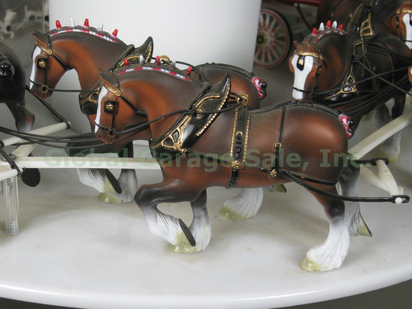 Budweiser Rotating Carousel Clydesdale Beer Bar Light Working Condition! No Res! 4
