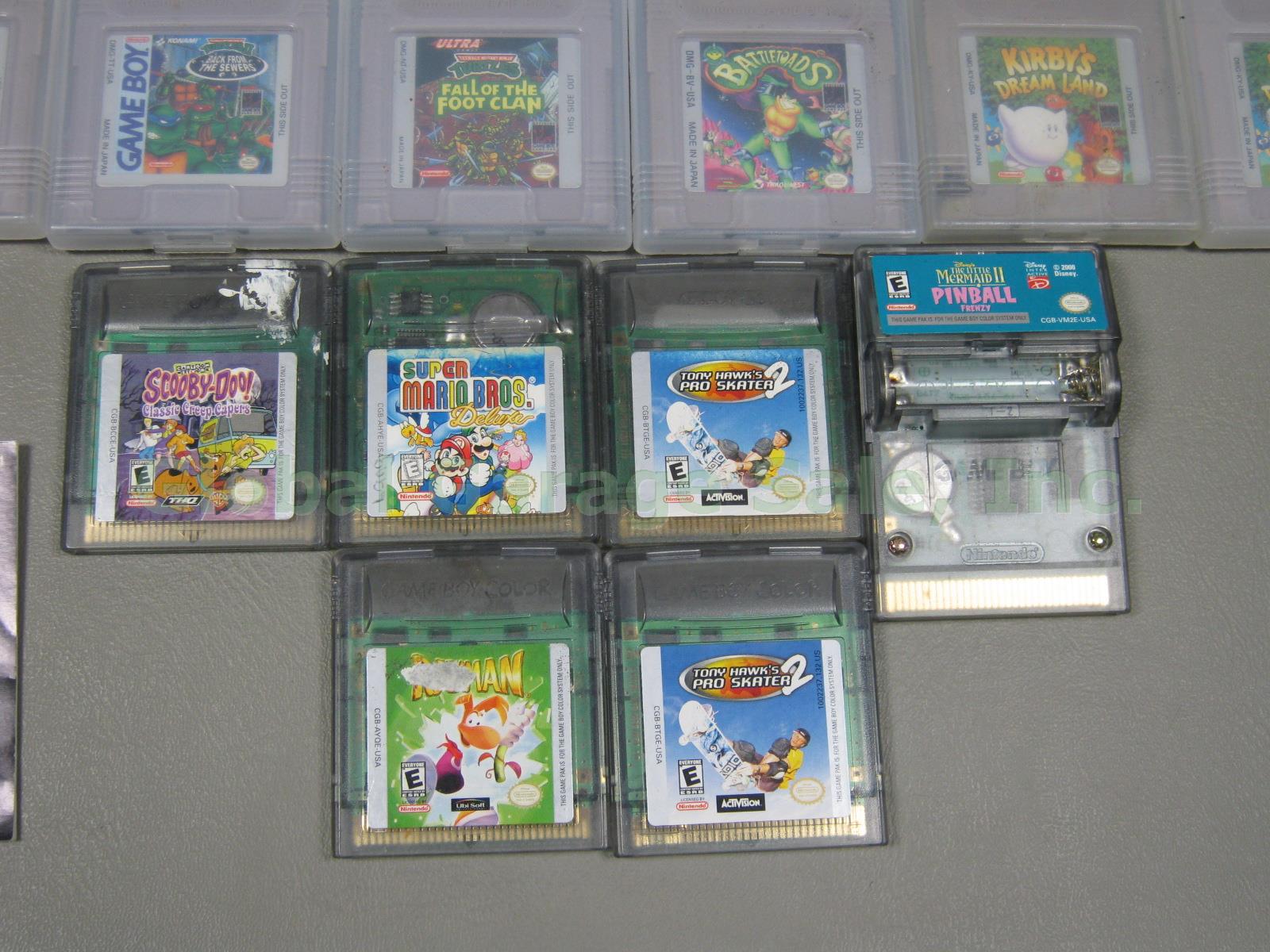 68 Gameboy Color Game Lot Mega Man Castlevania Super Mario Land Lil Monsters RPG 1