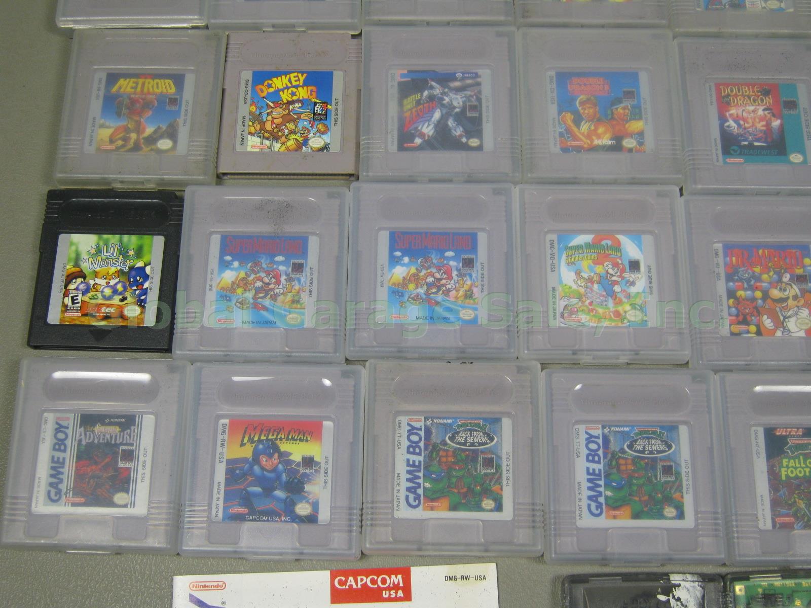 68 Gameboy Color Game Lot Mega Man Castlevania Super Mario Land Lil Monsters RPG 2
