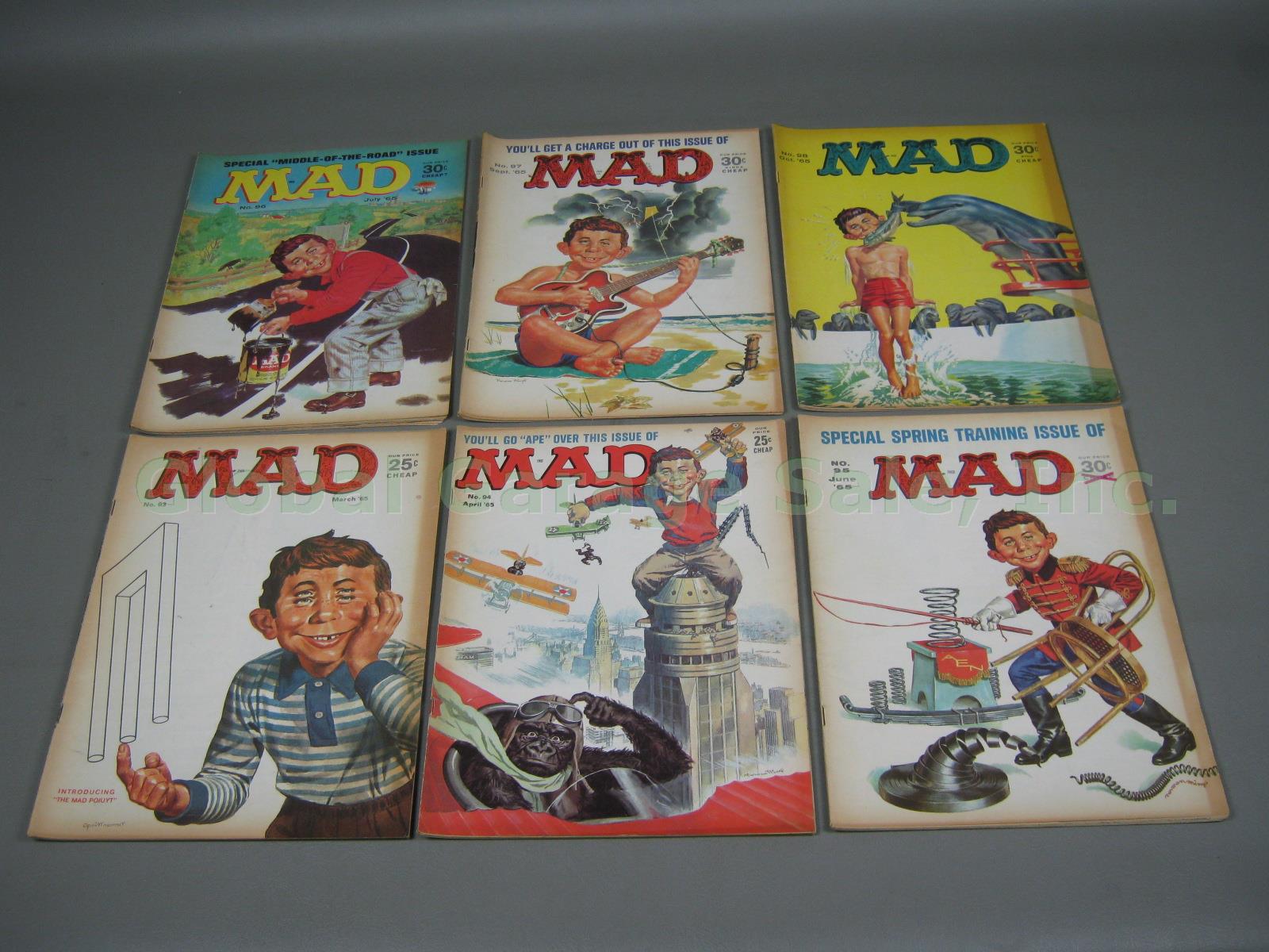 Vtg 1964-1971 Mad Magazine Lot 56 Issues #86-145 Almost Full Run Only 5 Missing! 2