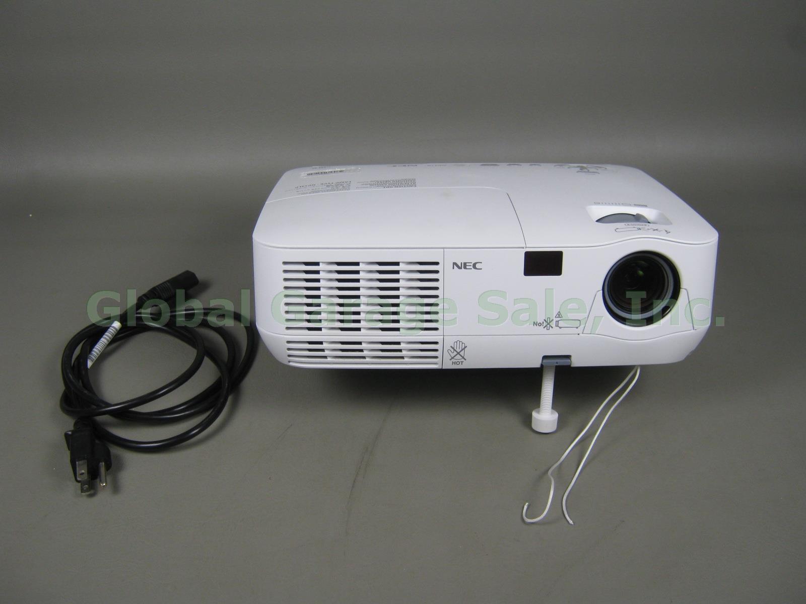 NEC NP 110 DLP 2200 ANSI Lumen 1600x1200 Resolution Projector 1495 Hours On Bulb