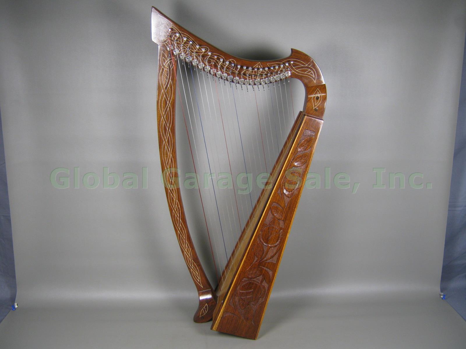 22 String Mid-East Roosebeck Heather Celtic Lap Harp Hardly Played EXC Condition