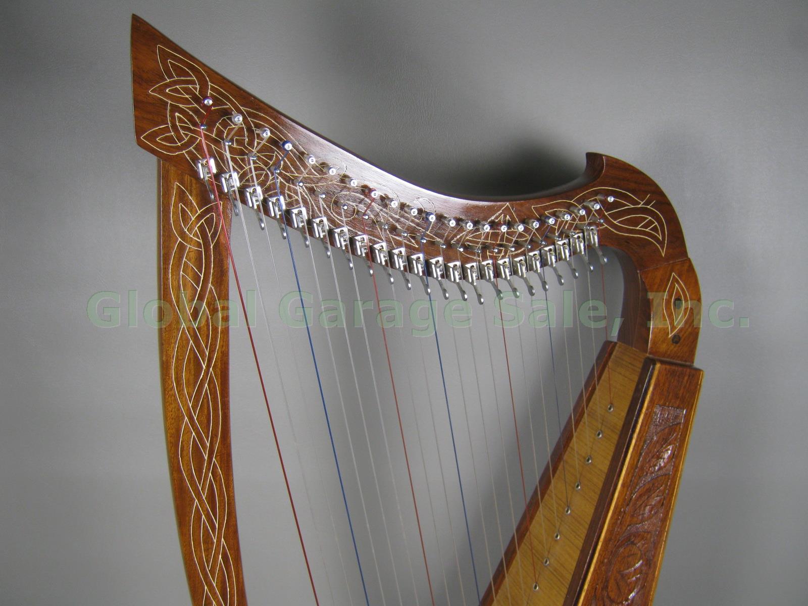 22 String Mid-East Roosebeck Heather Celtic Lap Harp Hardly Played EXC Condition 1