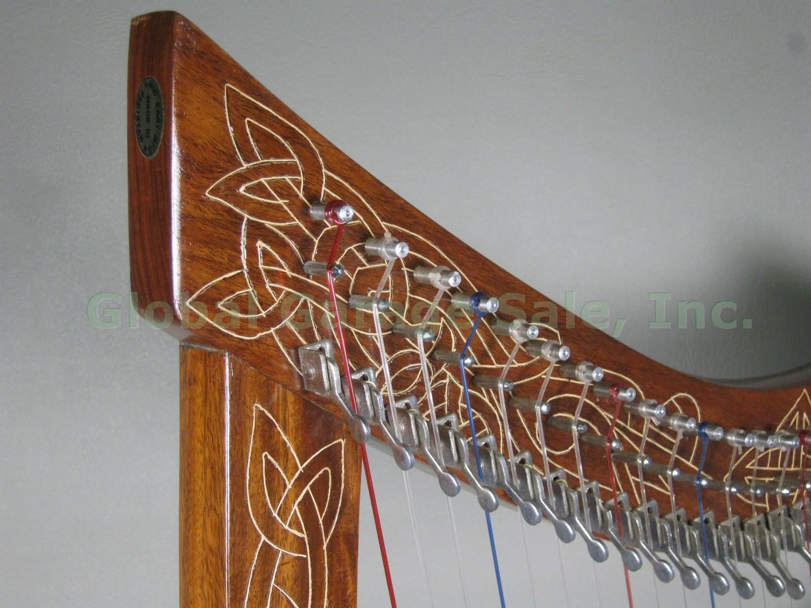 22 String Mid-East Roosebeck Heather Celtic Lap Harp Hardly Played EXC Condition 9