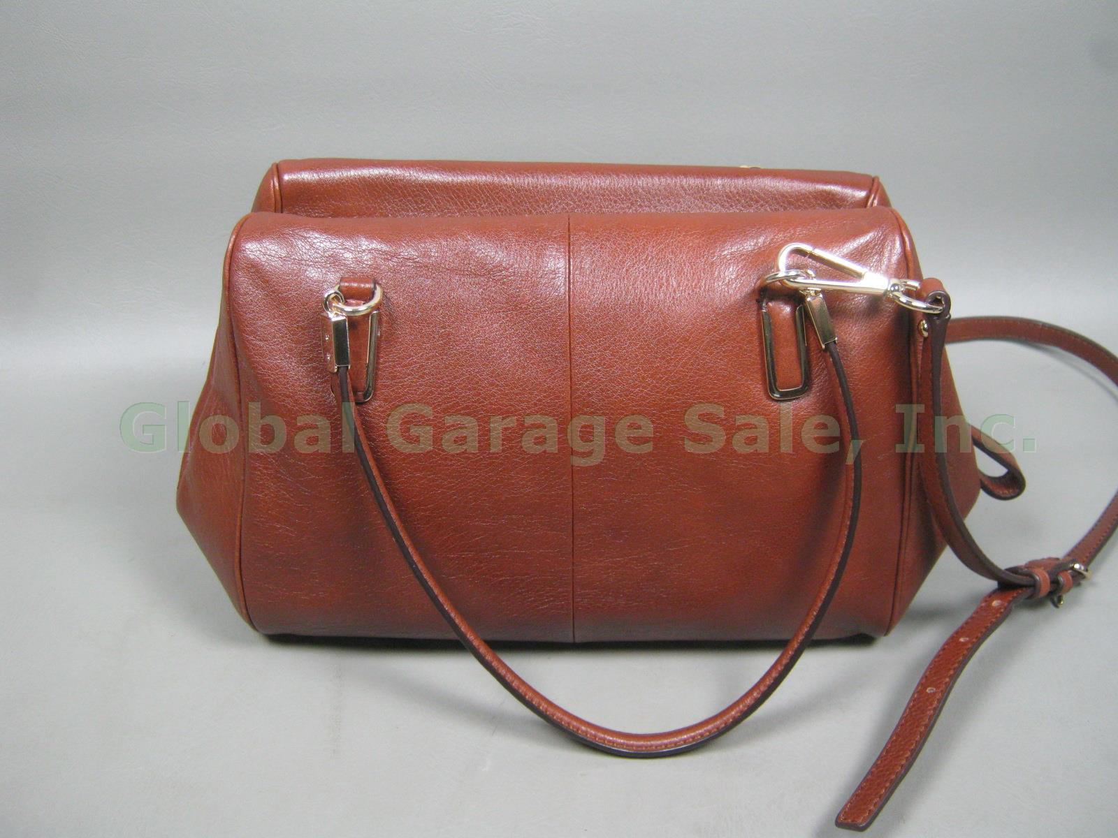 Coach Madison East West Leather Satchel Crossbody 25169 Chestnut Brown Leather 2