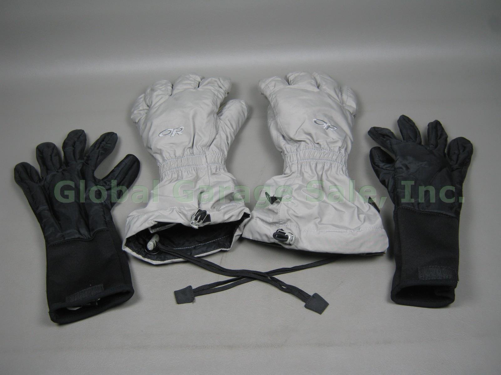 OR Outdoor Research Firebrand Extreme Cold Weather Gloves XXL Grey +Liners 71872
