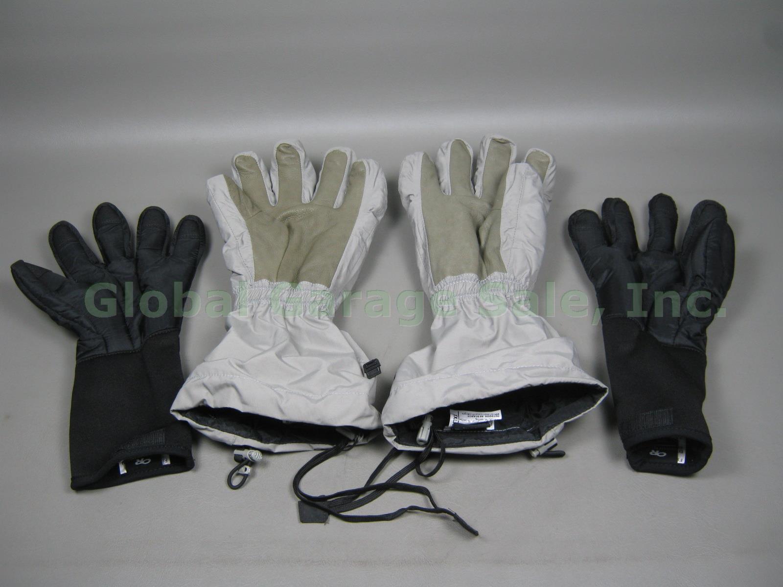 OR Outdoor Research Firebrand Extreme Cold Weather Gloves XXL Grey +Liners 71872 1