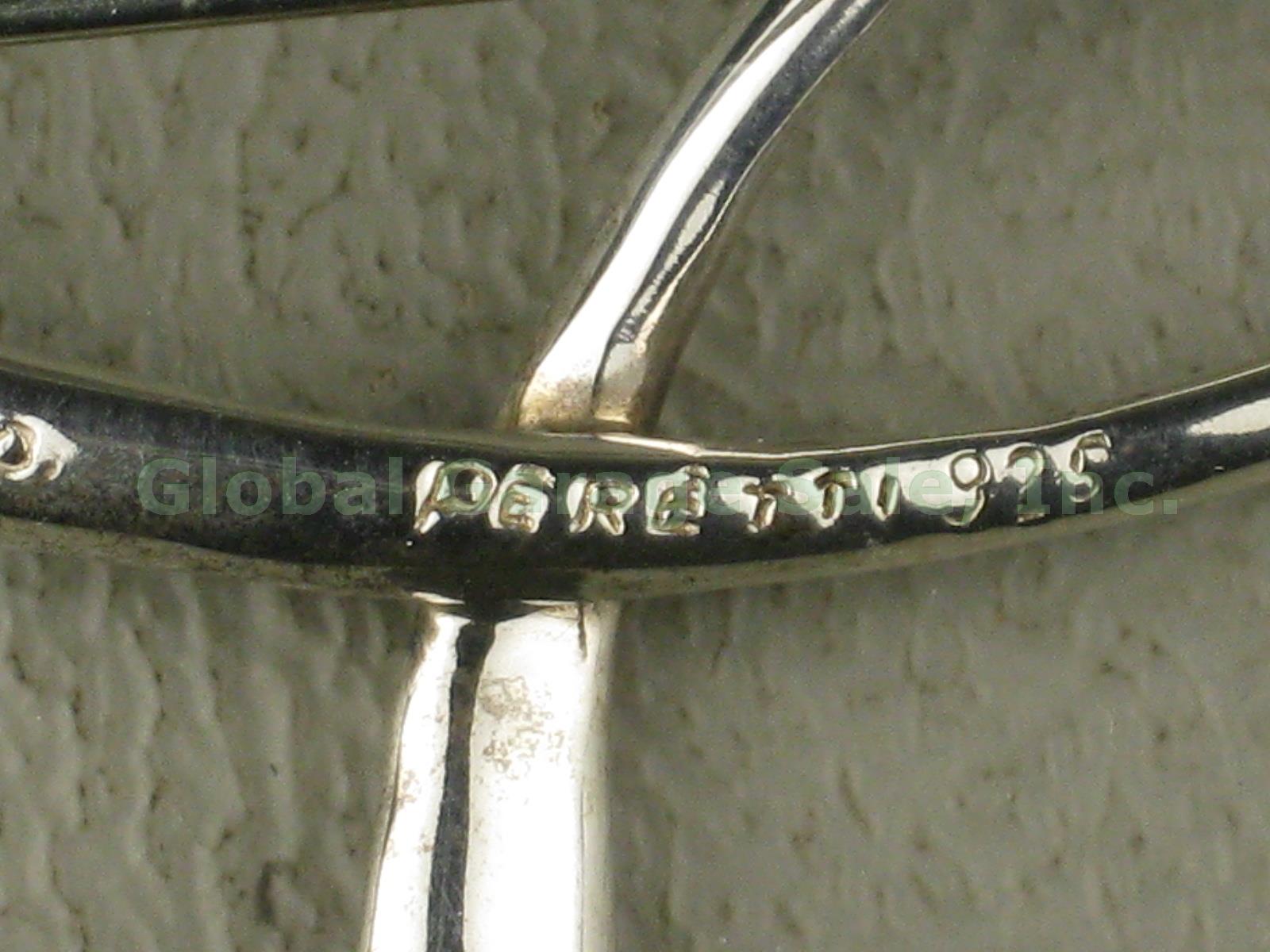 Tiffany Co Elsa Peretti 925 Sterling Silver J Alphabet Letter Initial Pin Brooch 4
