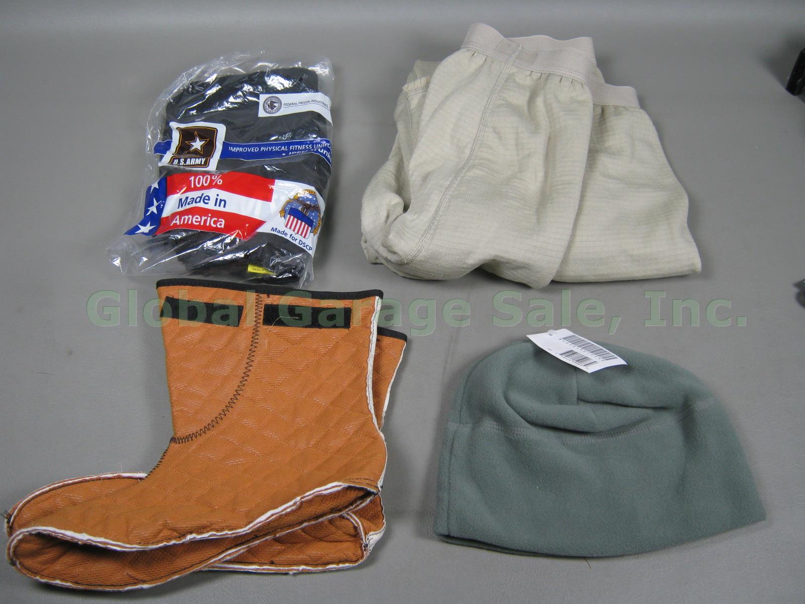 NEW Huge Military Gear Lot Rain Jacket Gloves Knee Pads Molle Load Vest Canteen 9