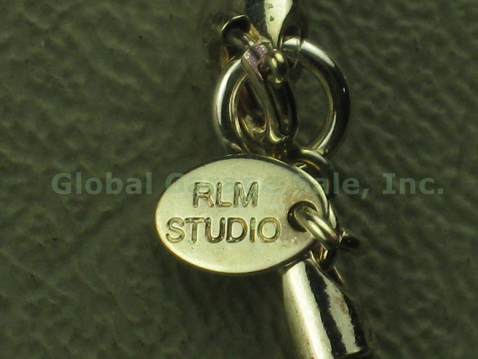 RLM Studio Robert Lee Morris Sterling Silver Crystal Teardrop Pendant Necklace + 2