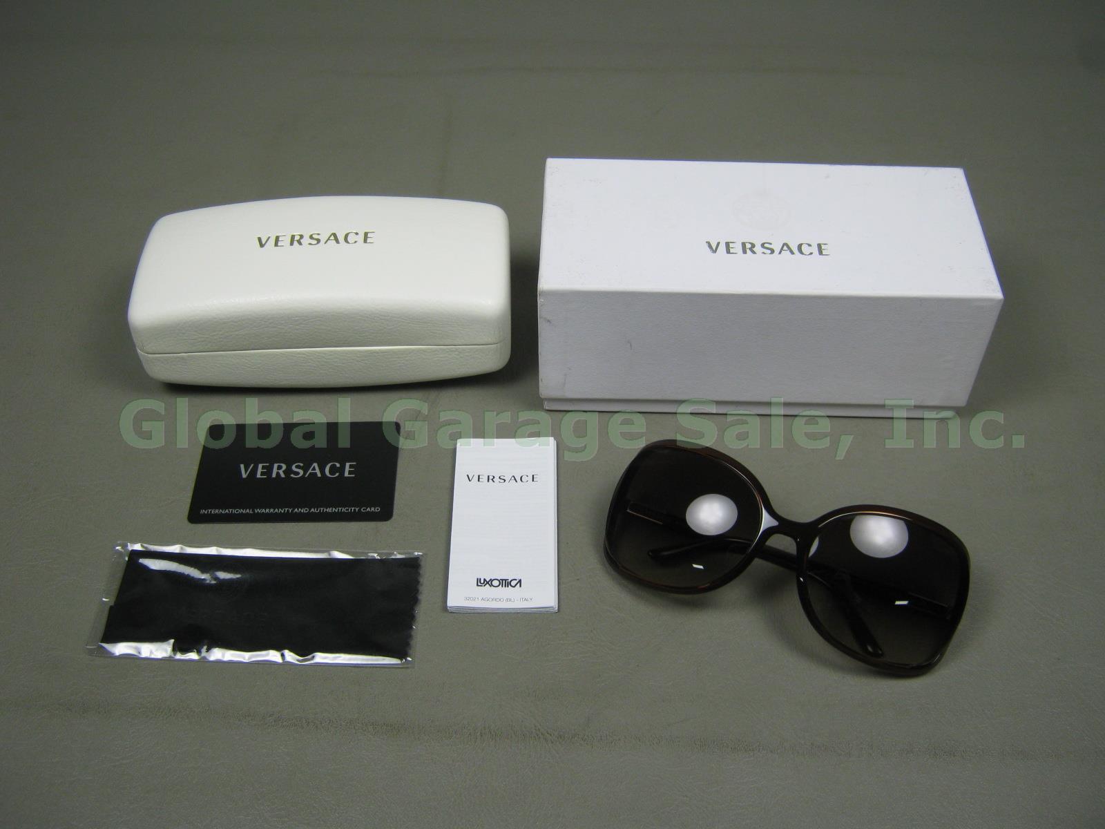 Womens NOS Versace MOD VE 4174 101/13 61 19 125 3N Sunglasses W/ Case Box Bundle