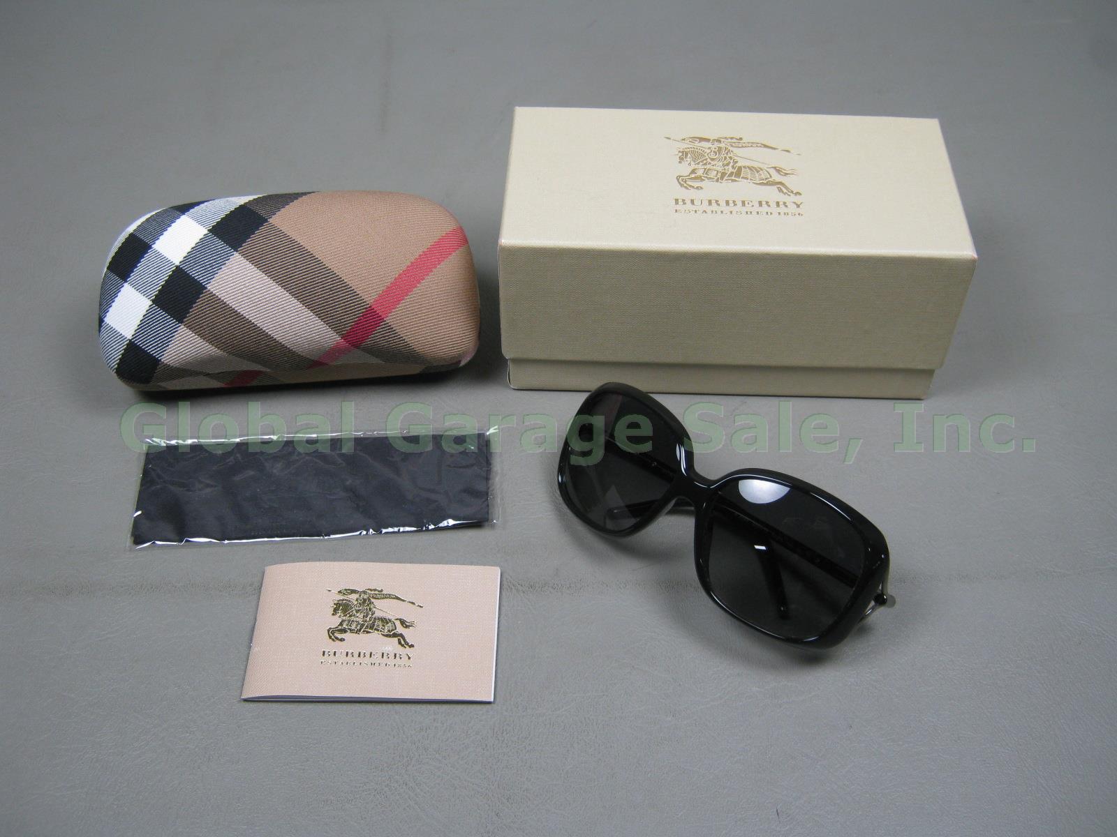 Womens NOS Burberry B 4068 3001/T3 59 15 120 3P Polarized Sunglasses