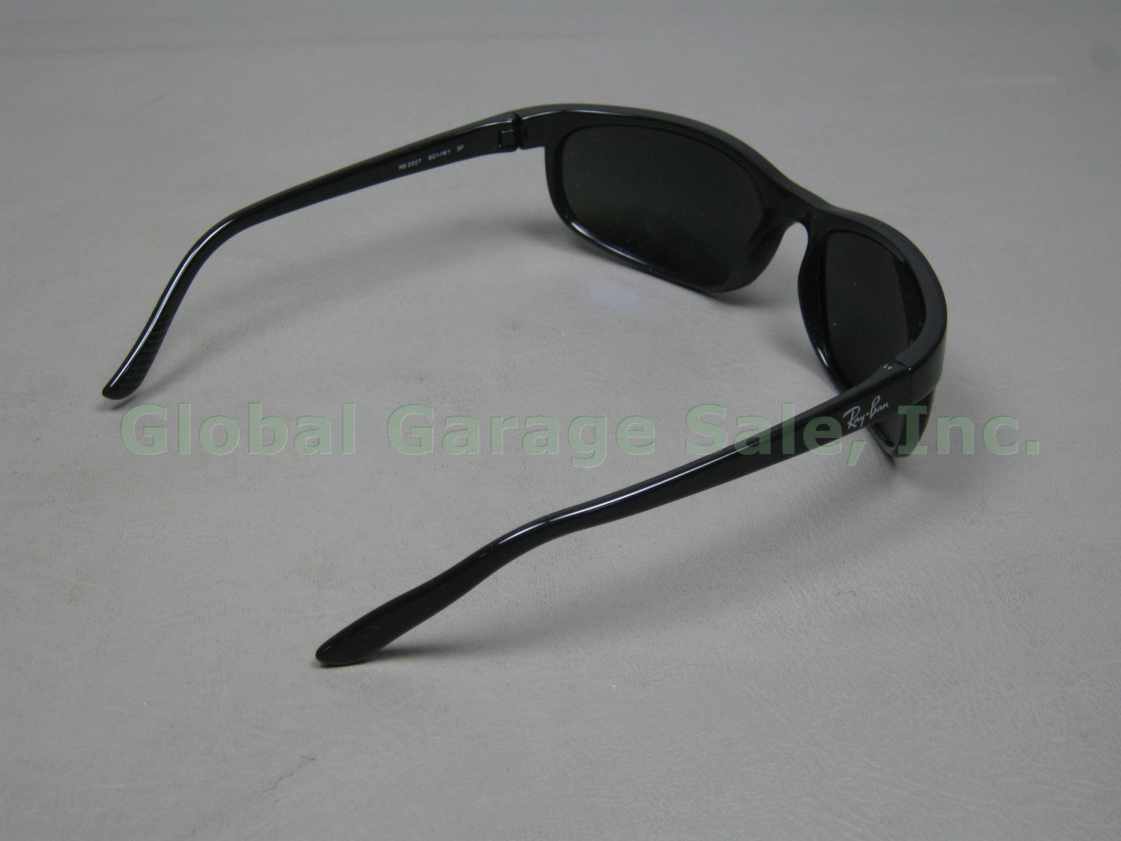 NOS Black Ray Ban Predator 2 RB2027 601/W1 3P Polarized De Luxe Sunglasses +Case 3
