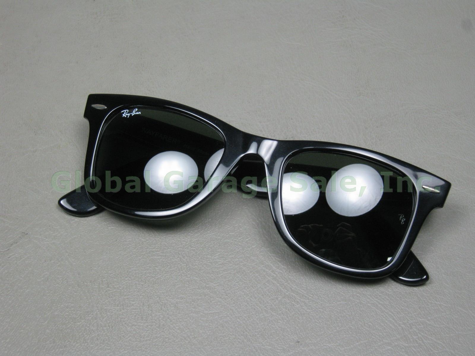 NOS Black Ray Ban Original Wayfarer Classics RB2140 Sunglasses + Case Bundle Lot 1