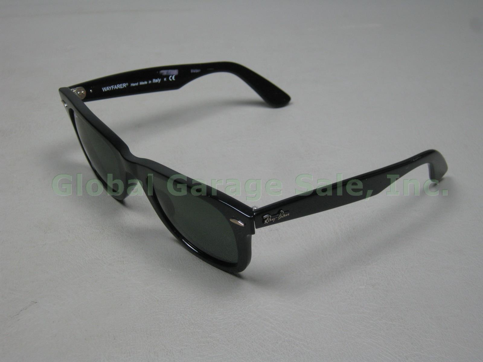 NOS Black Ray Ban Original Wayfarer Classics RB2140 Sunglasses + Case Bundle Lot 2