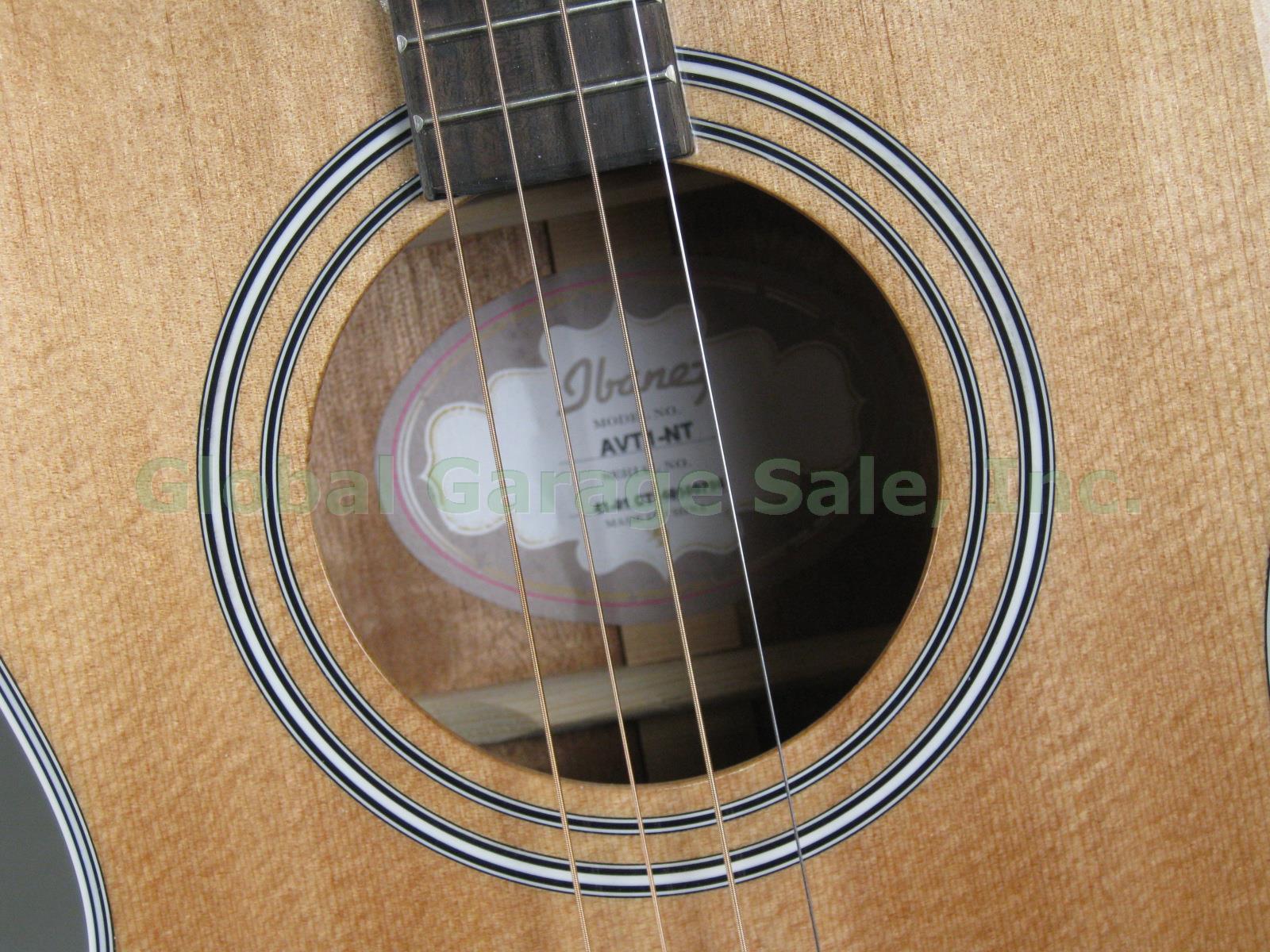 Ibanez AVT1-NT 4 String Artwood Vintage Tenor Acoustic Guitar + Gig Bag Exc Cond 3