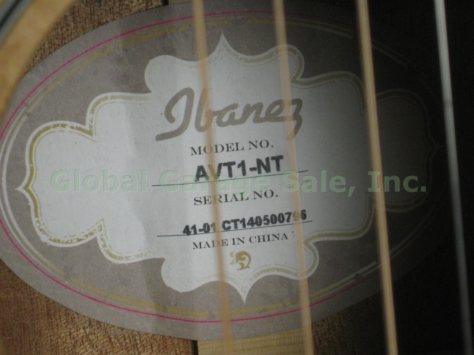 Ibanez AVT1-NT 4 String Artwood Vintage Tenor Acoustic Guitar + Gig Bag Exc Cond 4