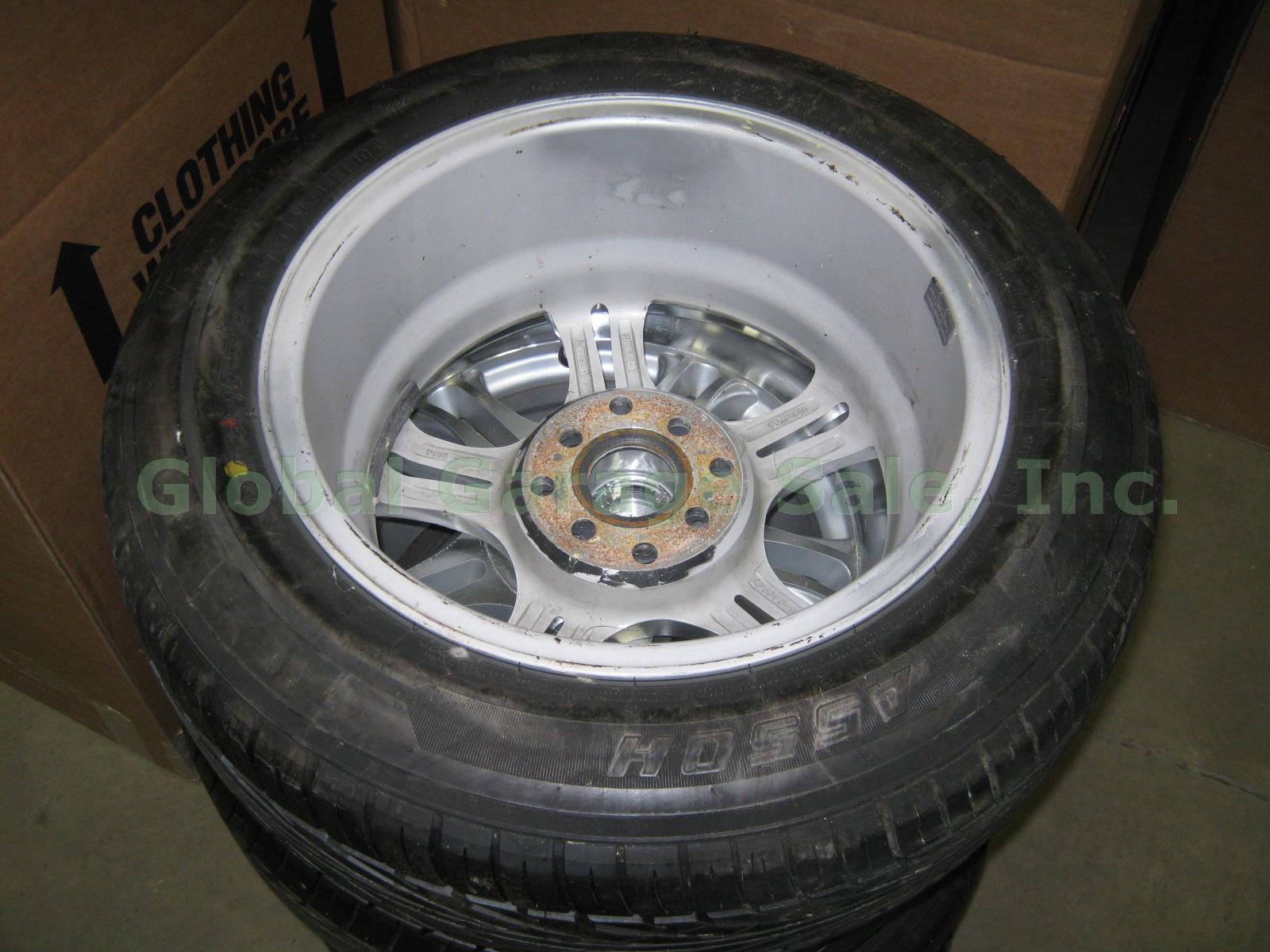 4 Yokohama 185 65 R15 86H A550H Tires W/ American Racing Rims 15X7JJ Wheels Caps 4