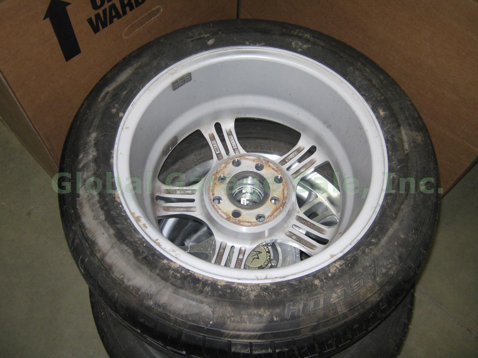 4 Yokohama 185 65 R15 86H A550H Tires W/ American Racing Rims 15X7JJ Wheels Caps 6
