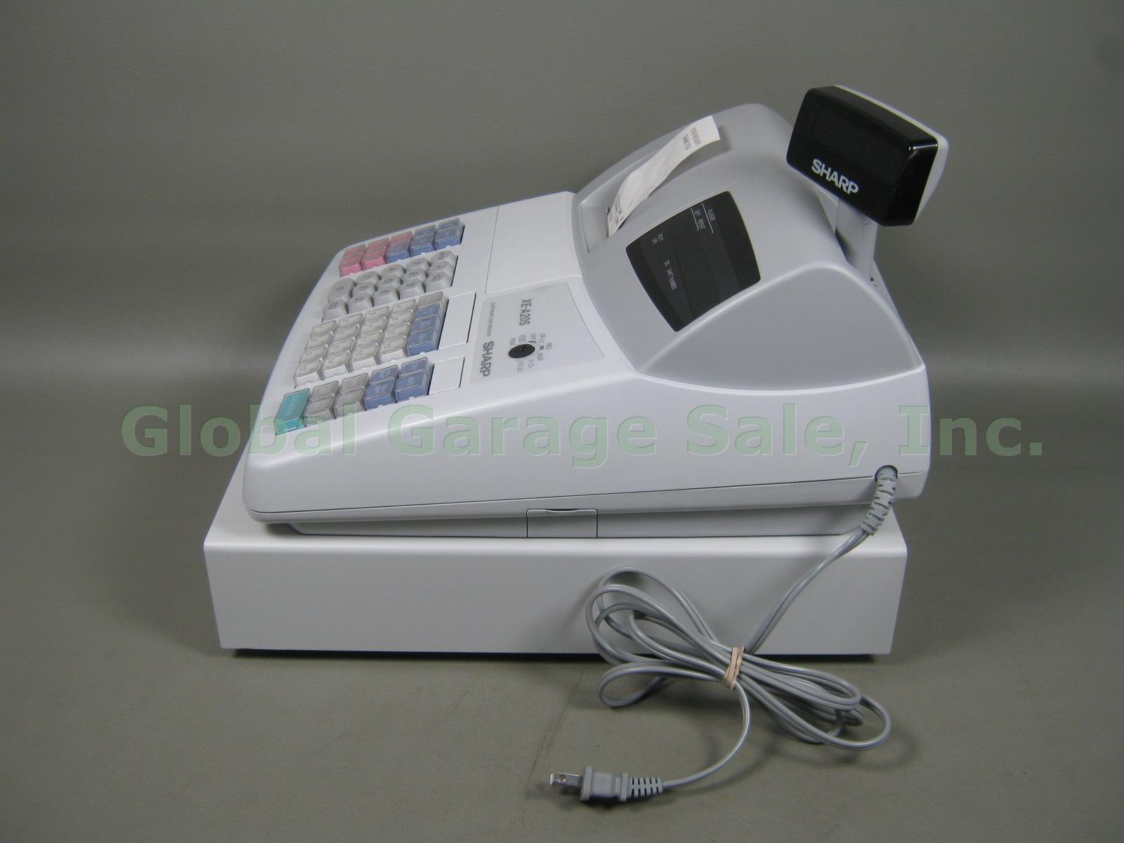 Sharp XE-A20S Electronic POS Cash Register Software CD USB Cable Manual + Bundle 4