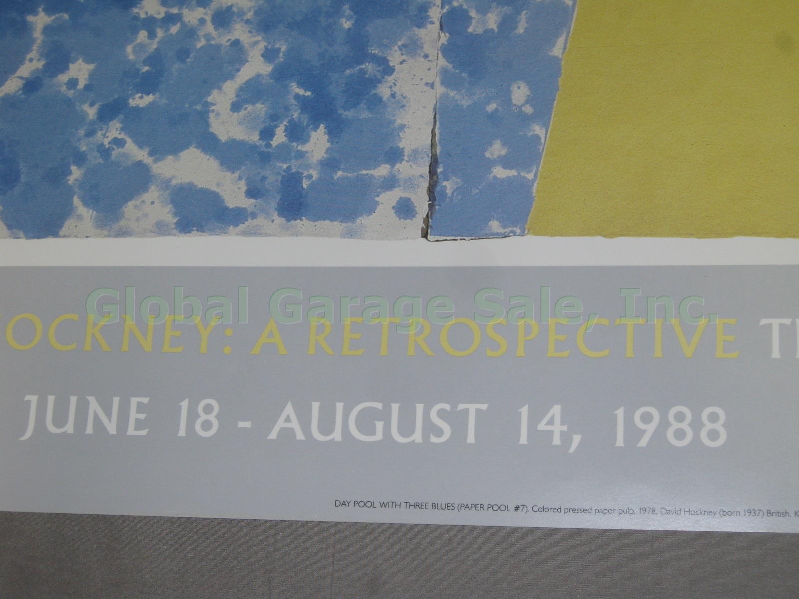 7 Vtg David Hockney 1980s Exhibition Gallery Museum Poster Lot Metropolitan NYC 7
