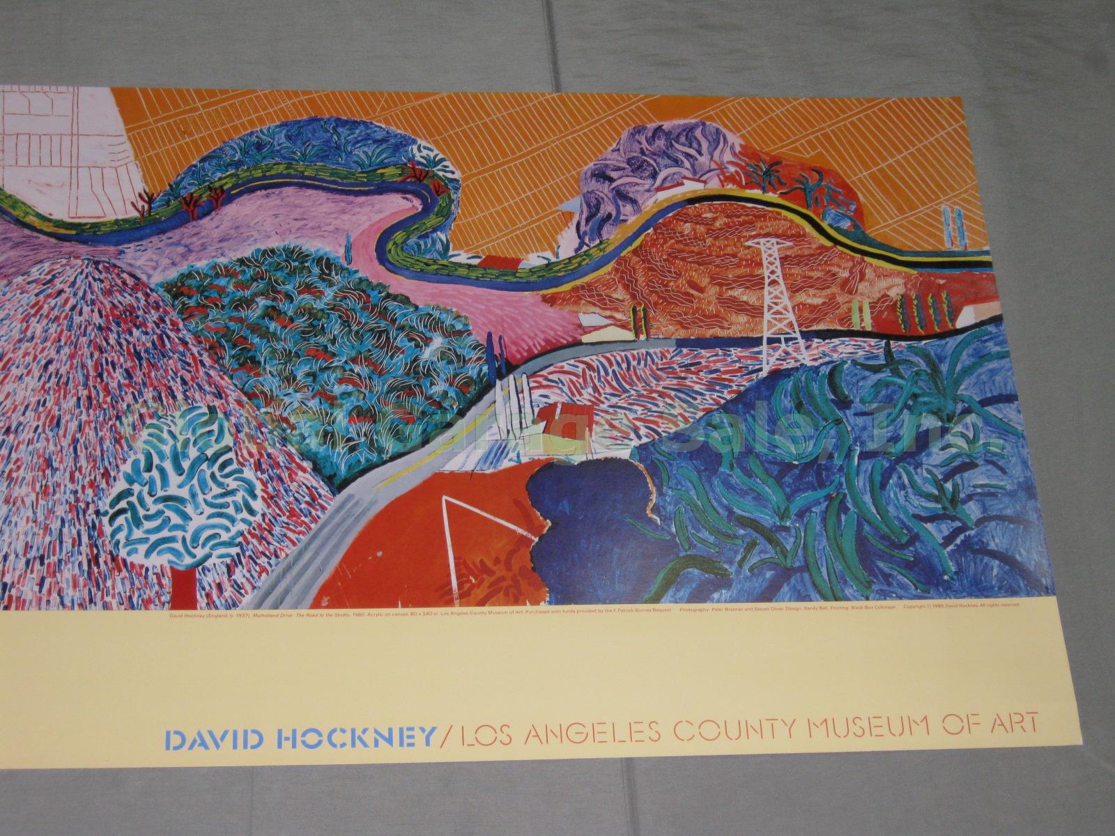 7 Vtg David Hockney 1980s Exhibition Gallery Museum Poster Lot Metropolitan NYC 12