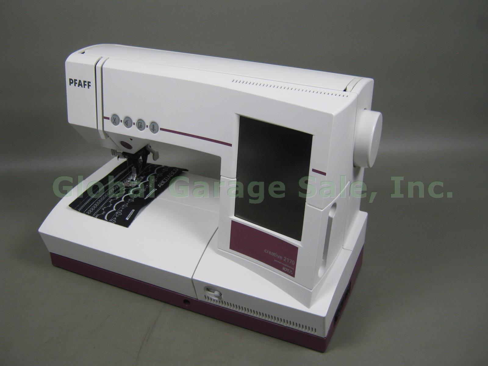 Pfaff Creative 2170 Sewing Machine RA 3021A Embroidery Unit Creative Card Bundle 2