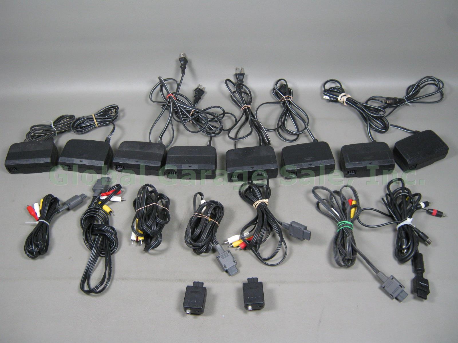 HUGE LOT 9 Nintendo 64 Console Systems 26 Controllers Rumble Pak Memory Card +++ 7