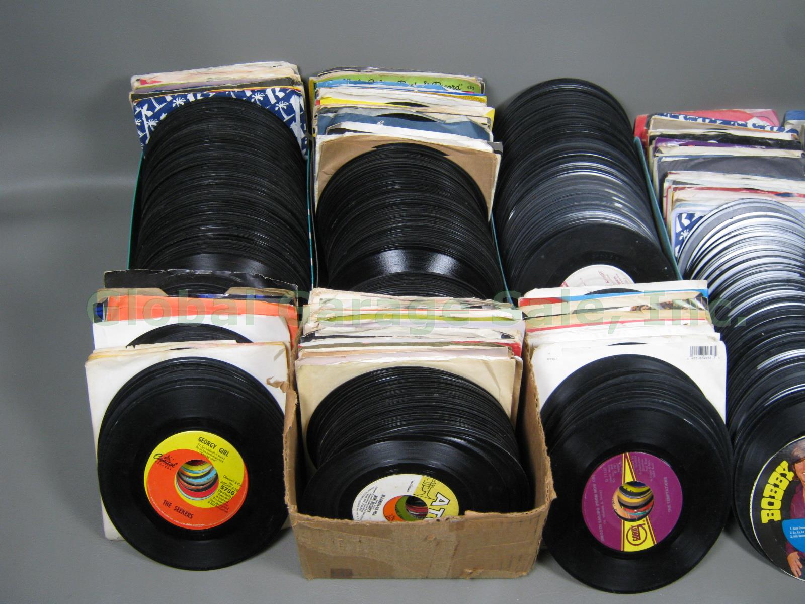 HUGE 45 Record Lot 500+ 50s-80s Elvis Presley Beatles Rock DJ Copy Promo Single 1
