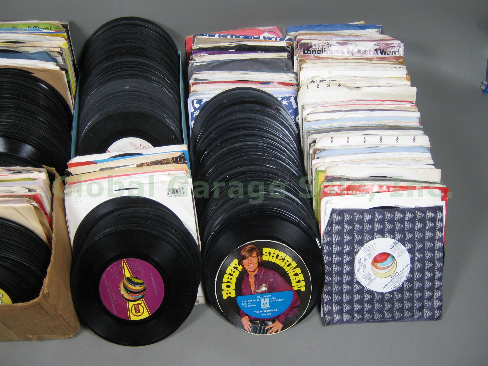 HUGE 45 Record Lot 500+ 50s-80s Elvis Presley Beatles Rock DJ Copy Promo Single 2