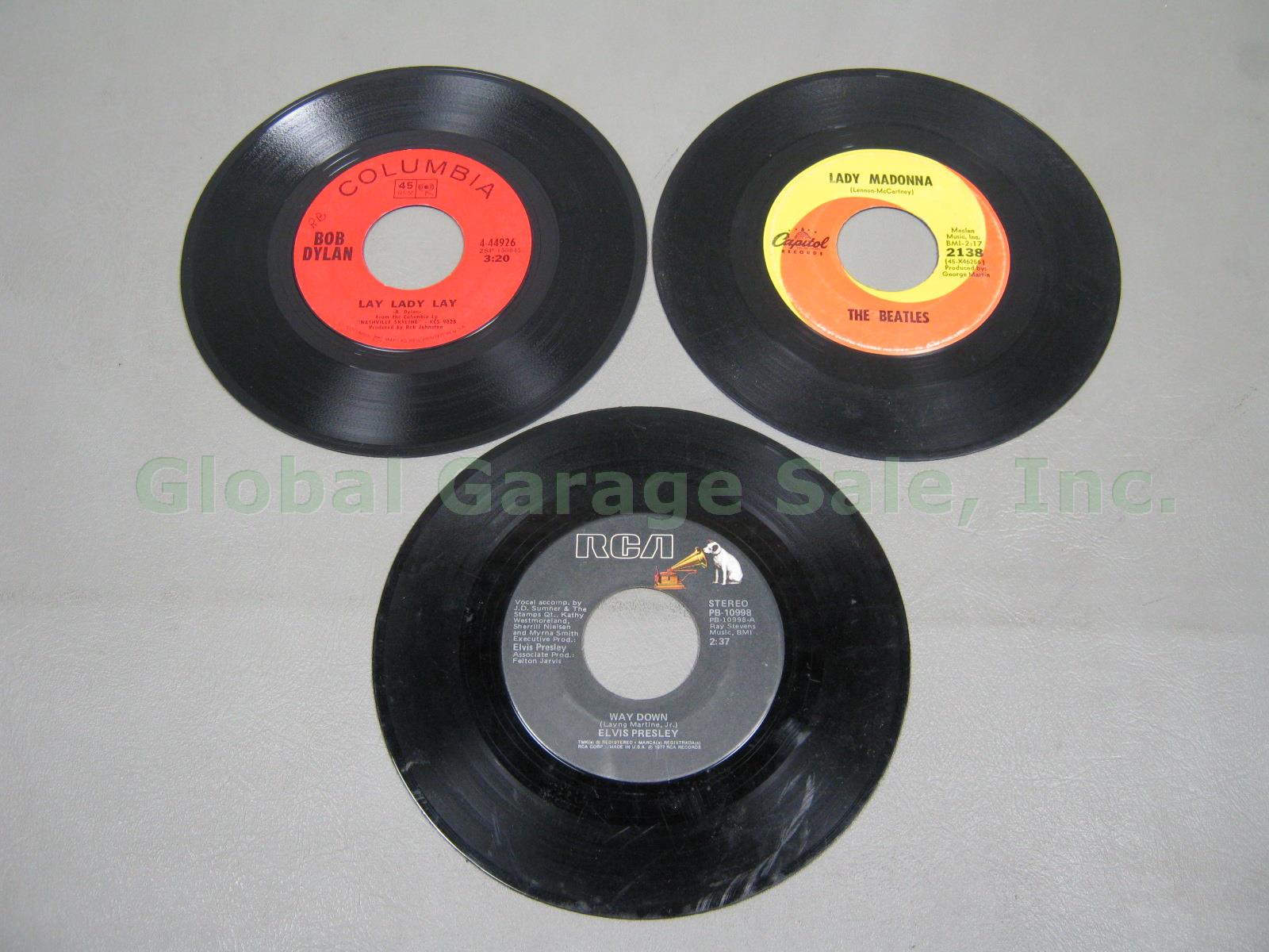 HUGE 45 Record Lot 500+ 50s-80s Elvis Presley Beatles Rock DJ Copy Promo Single 3