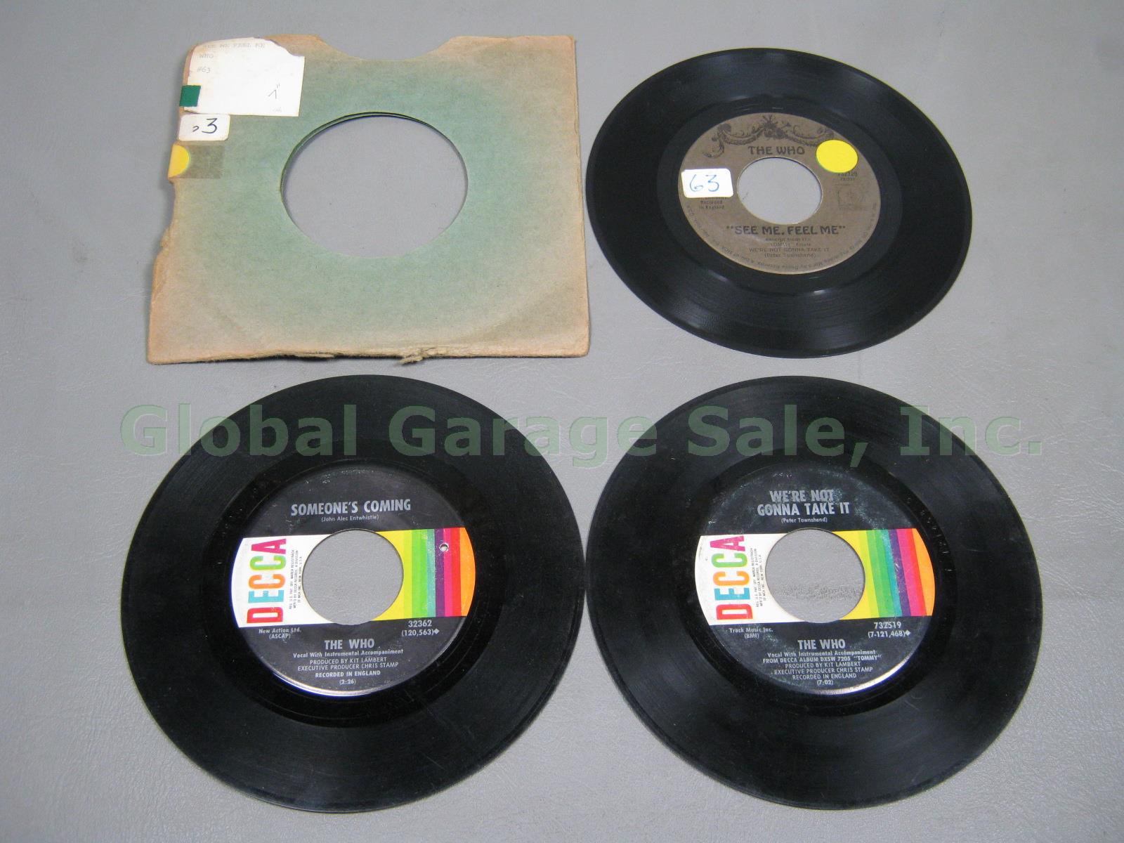 HUGE 45 Record Lot 500+ 50s-80s Elvis Presley Beatles Rock DJ Copy Promo Single 7