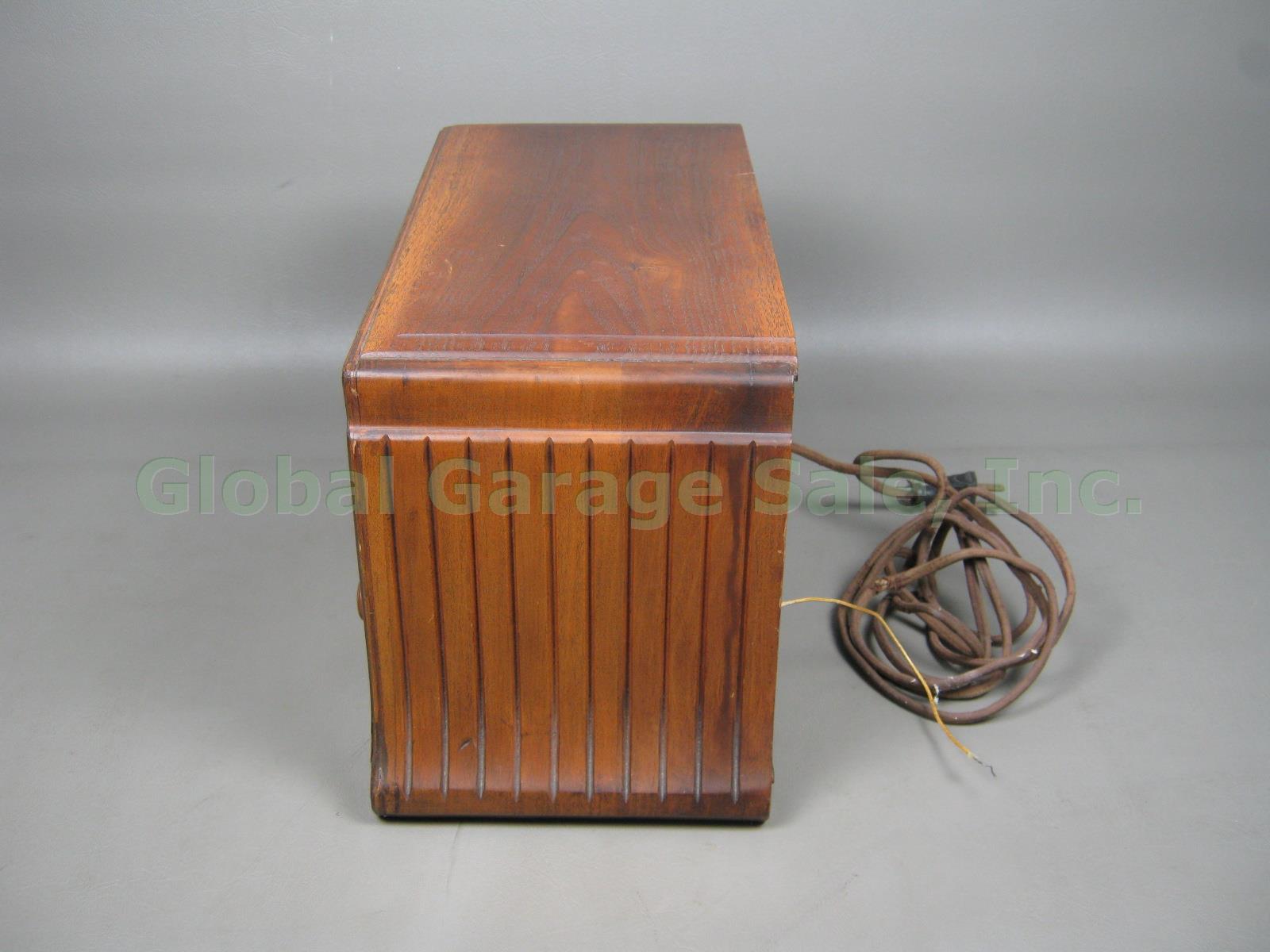 Vtg Antique Zenith Model 705 Wooden Wood Cabinet Vacuum Tube Table Radio 1934 NR 4