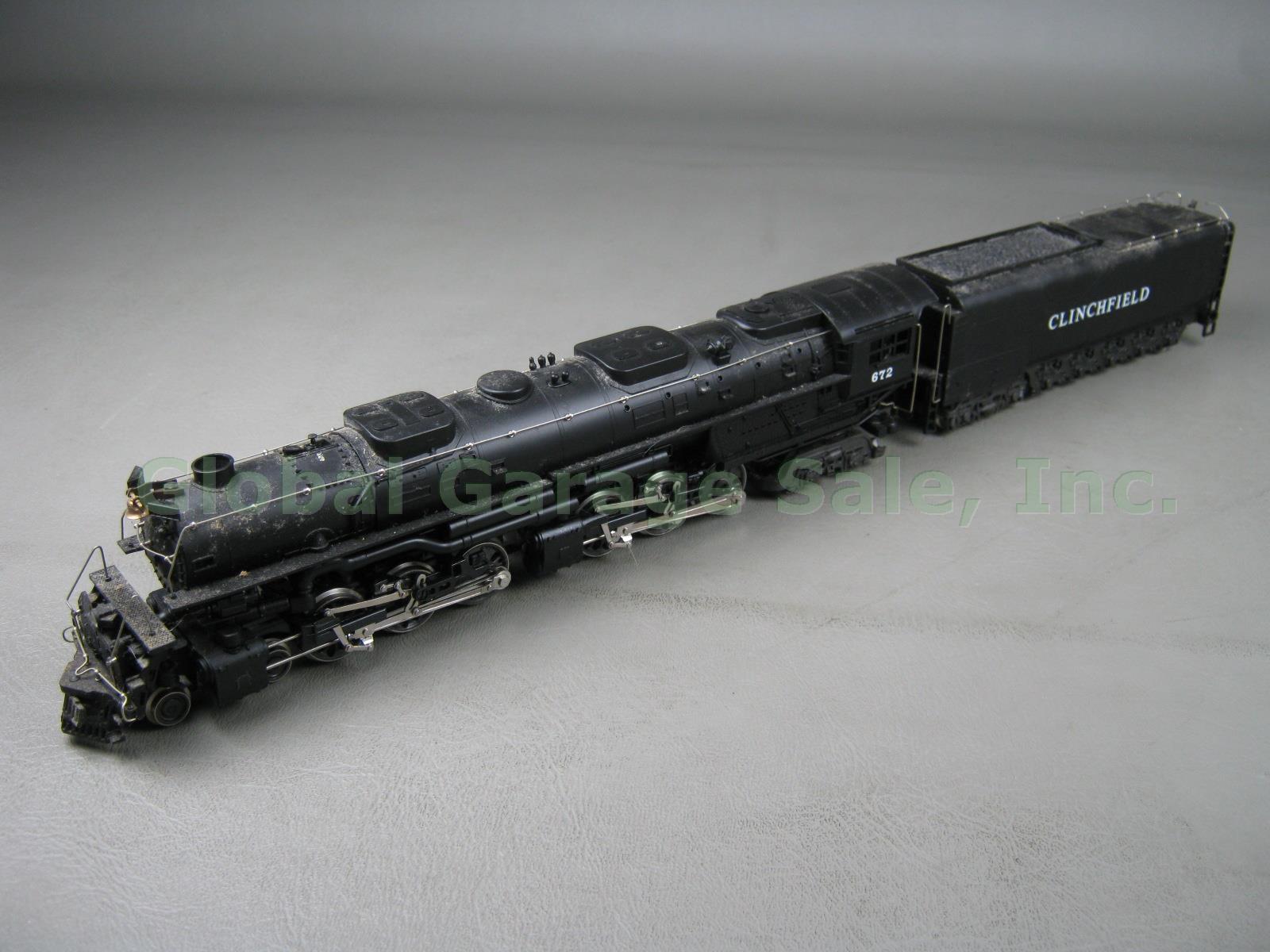 AHM Rivarossi Clinchfield 4-6-6-4 Challenger 672 Train Engine Coal Tender +Kadee