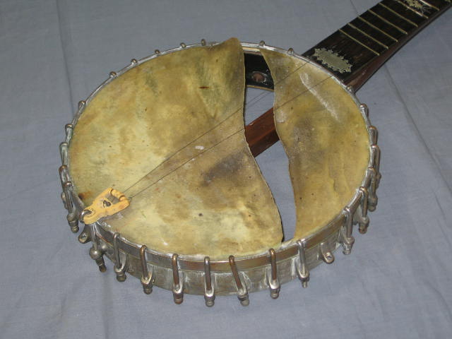 Antique 5 String Champion Banjo Mother of Pearl Inlay 2