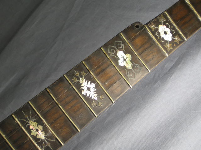 Antique 5 String Champion Banjo Mother of Pearl Inlay 12