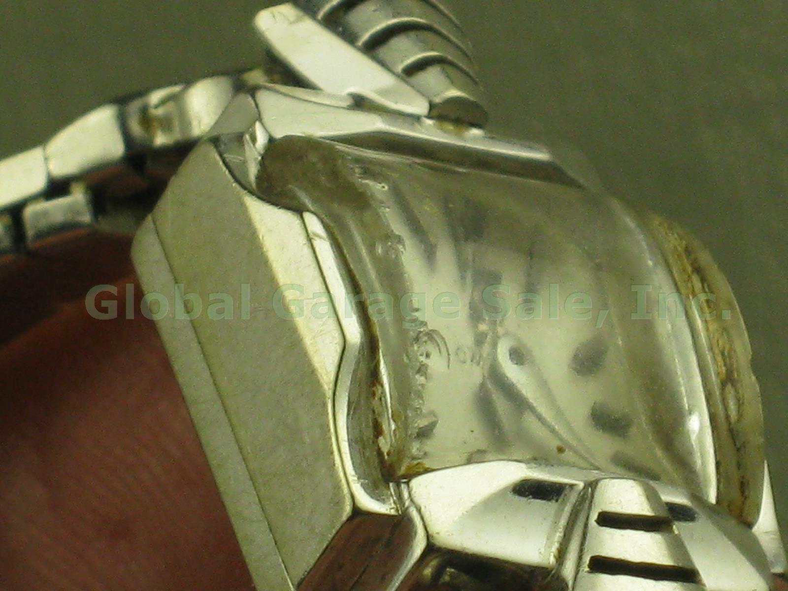 2 Vtg Omega Watches W/ Speidel Stainless Steel Bands Mens + Ladies 14K Gold Lot 4