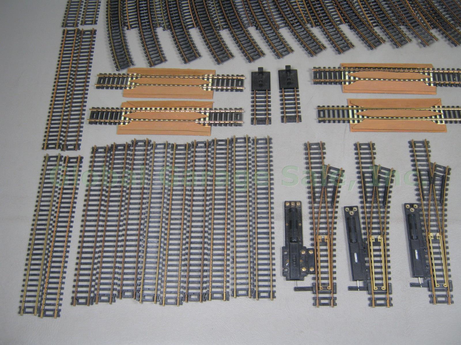 Huge Lot 84 HO Train Straight Curved Track Section Piece Switcher Set Atlas Tyco 1
