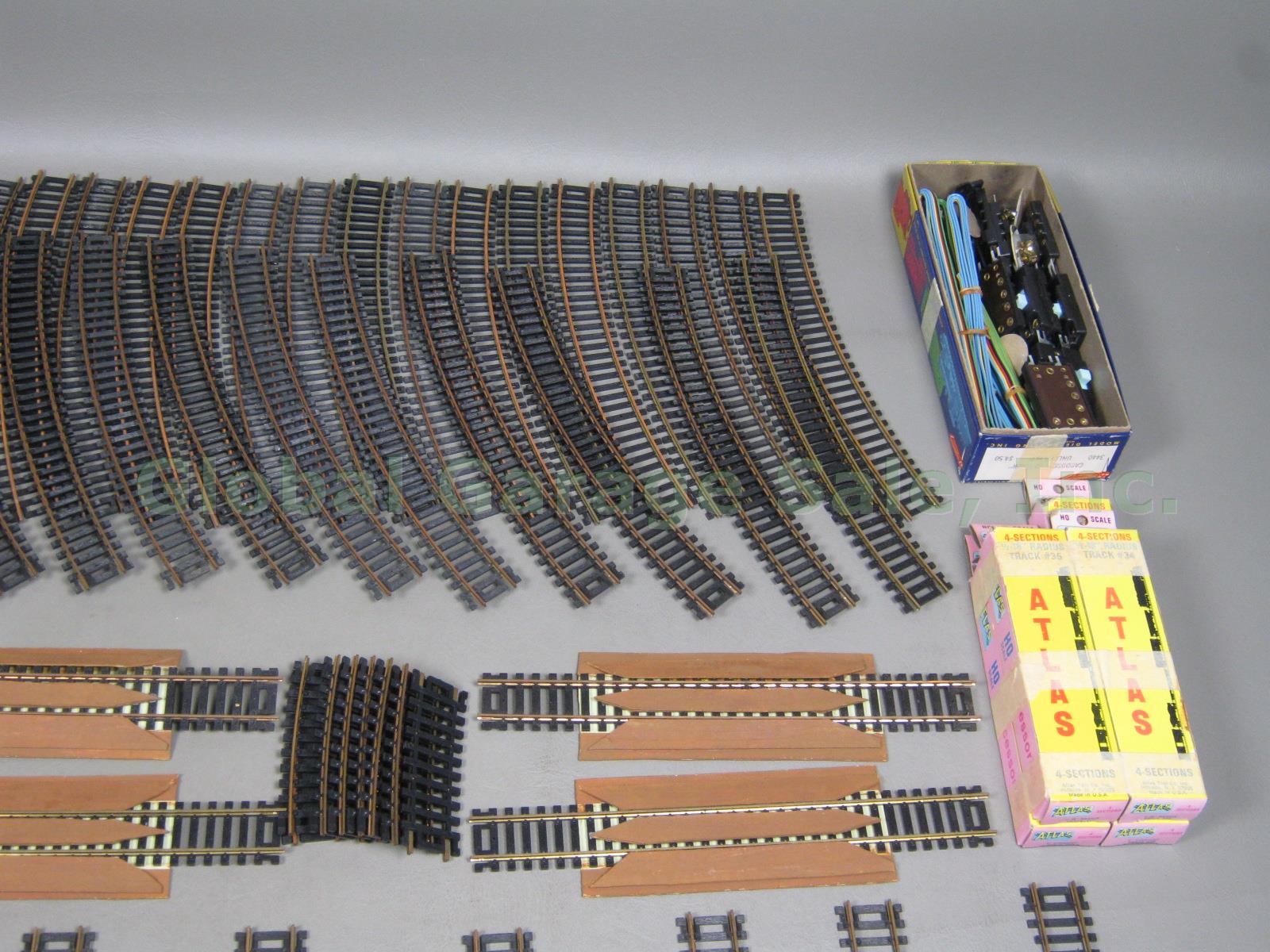 Huge Lot 84 HO Train Straight Curved Track Section Piece Switcher Set Atlas Tyco 4