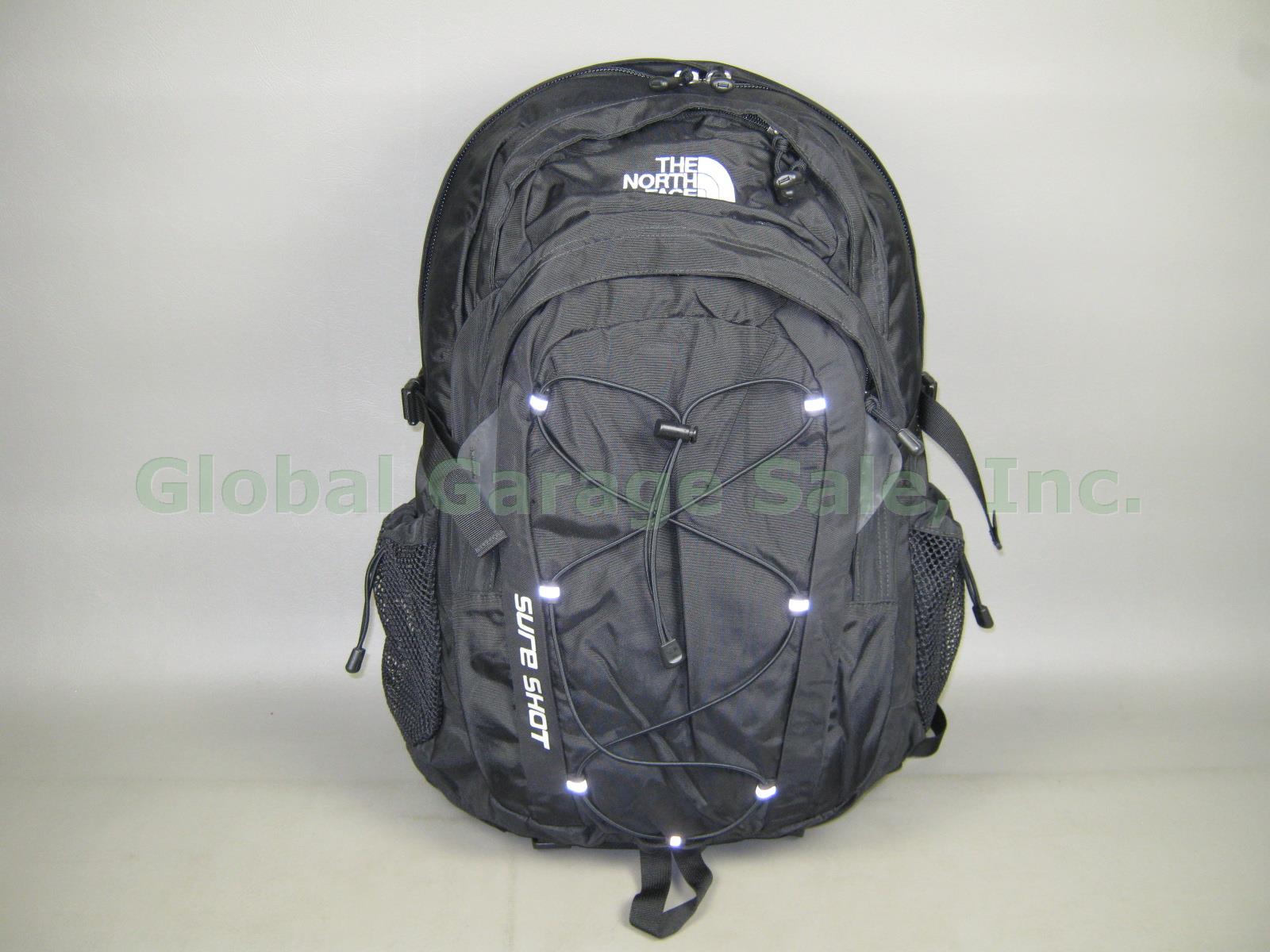 NEW NWOT The North Face Sure Shot Backpack Day Pack Laptop Book Bag Black NR!