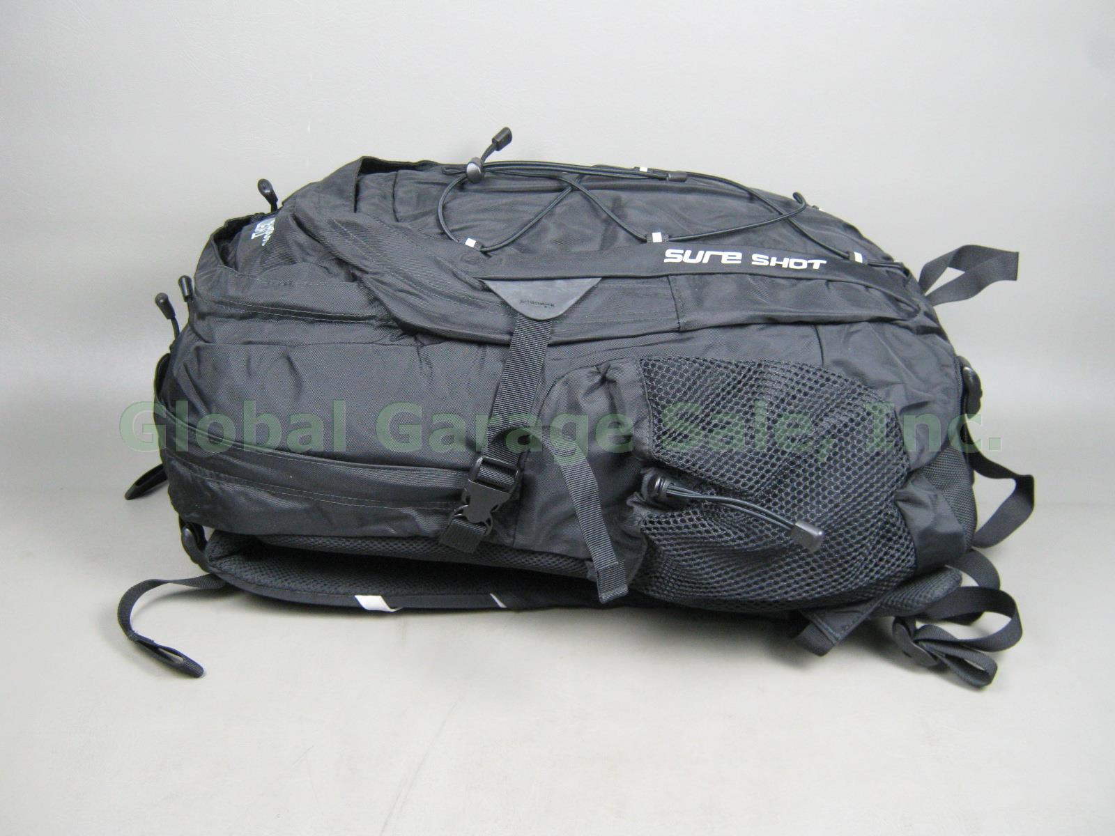 NEW NWOT The North Face Sure Shot Backpack Day Pack Laptop Book Bag Black NR! 1