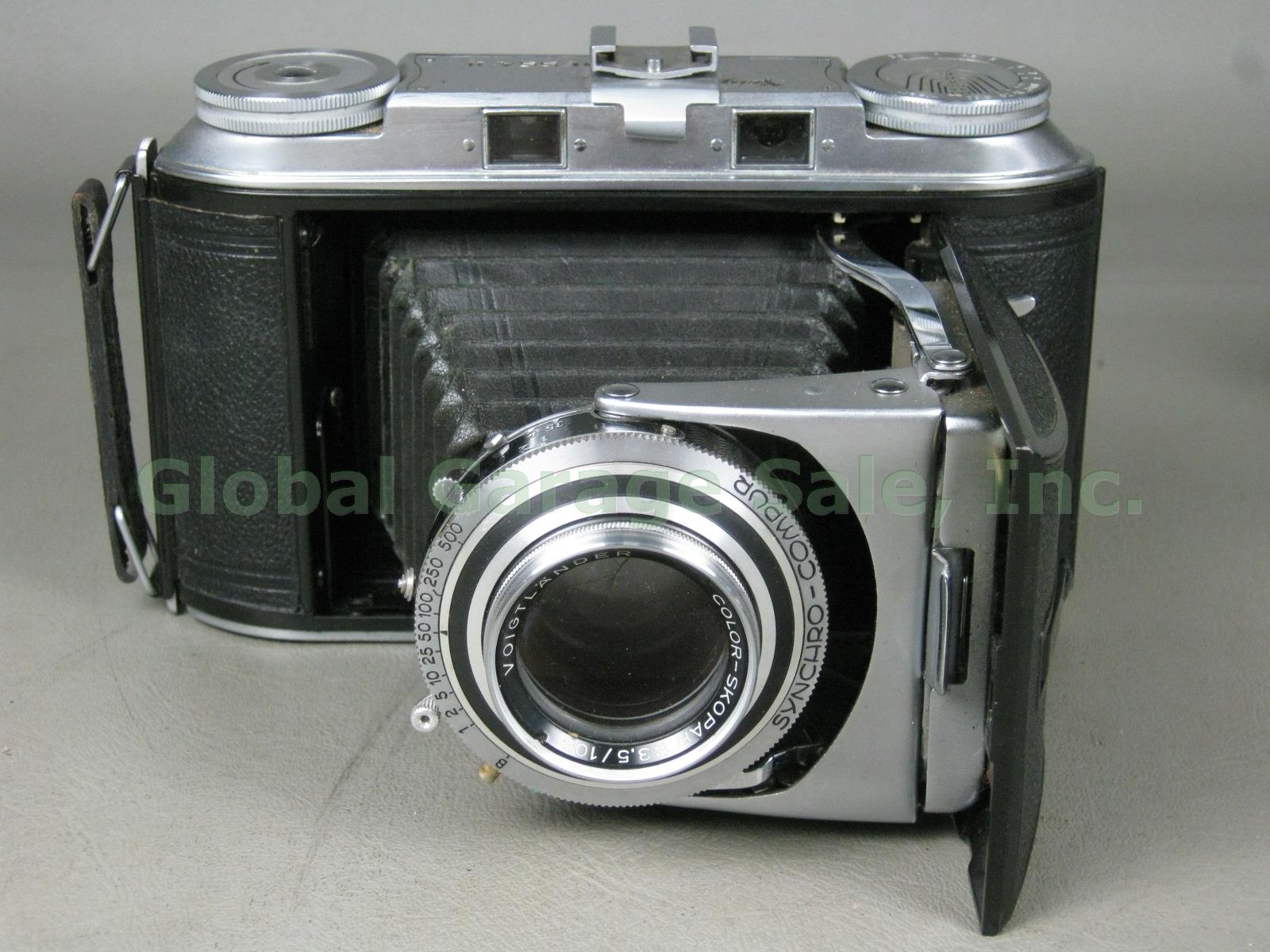 Vintage Voigtlander Bessa II Rangefinder Camera Leather Case Original Box Bundle 1