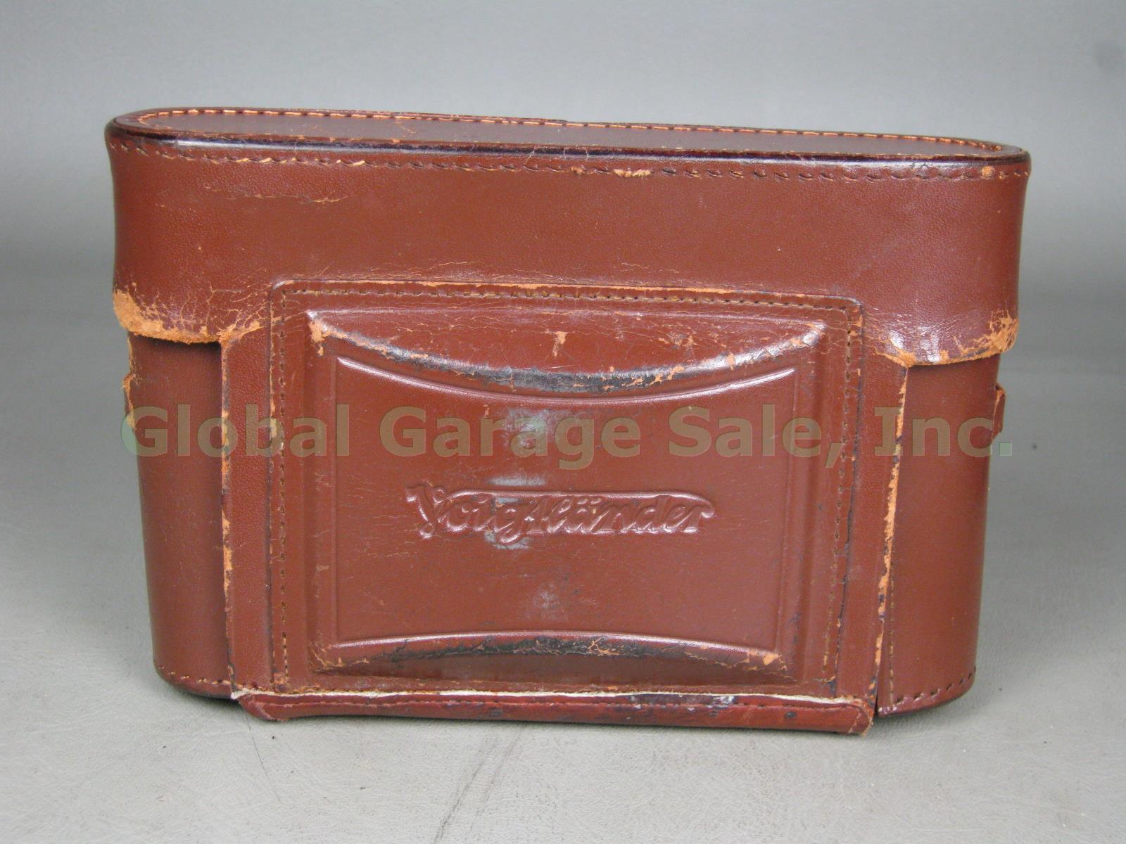 Vintage Voigtlander Bessa II Rangefinder Camera Leather Case Original Box Bundle 11