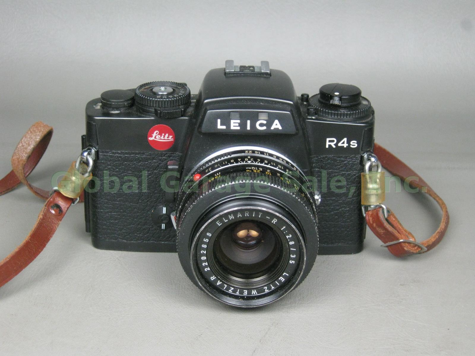 Vintage Leitz Leica R4s Camera Elmarit-R 1:2.8 f/2.8 35mm Lens Manuals Bundle NR 1