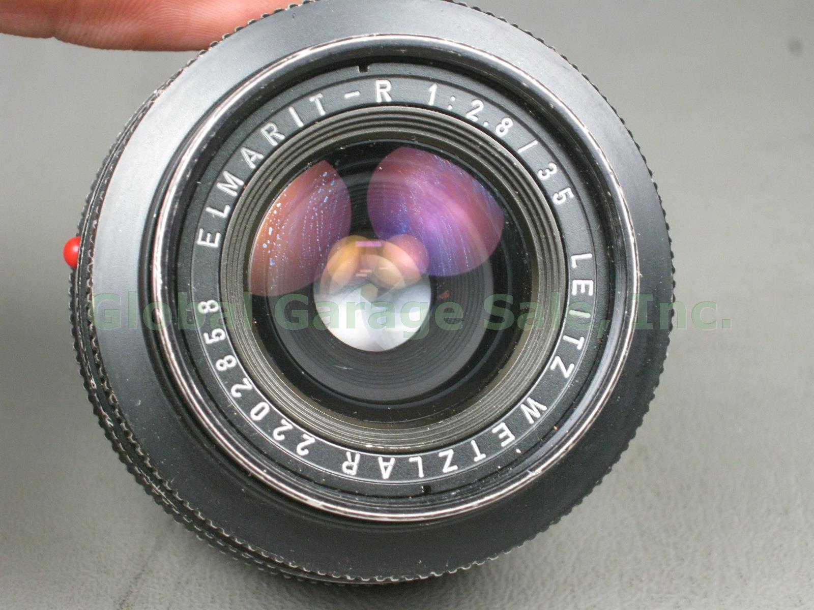 Vintage Leitz Leica R4s Camera Elmarit-R 1:2.8 f/2.8 35mm Lens Manuals Bundle NR 11