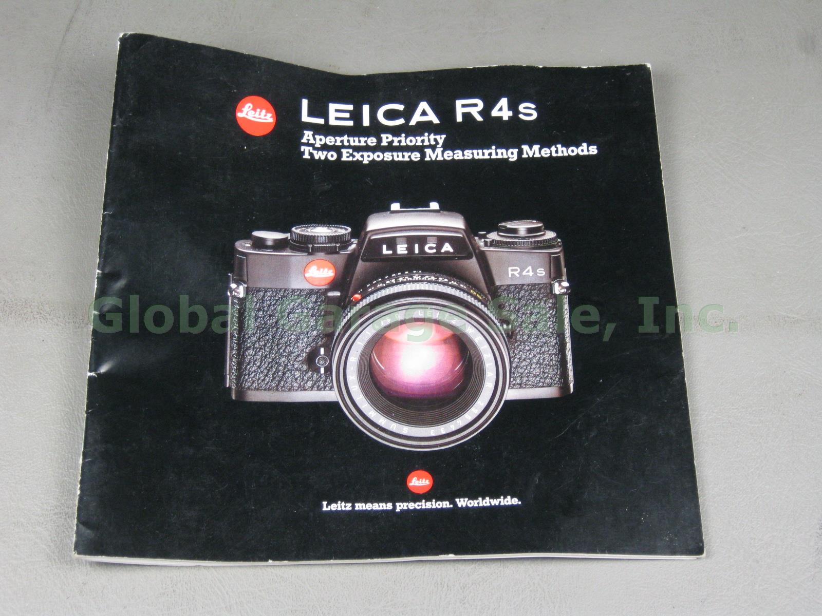 Vintage Leitz Leica R4s Camera Elmarit-R 1:2.8 f/2.8 35mm Lens Manuals Bundle NR 16
