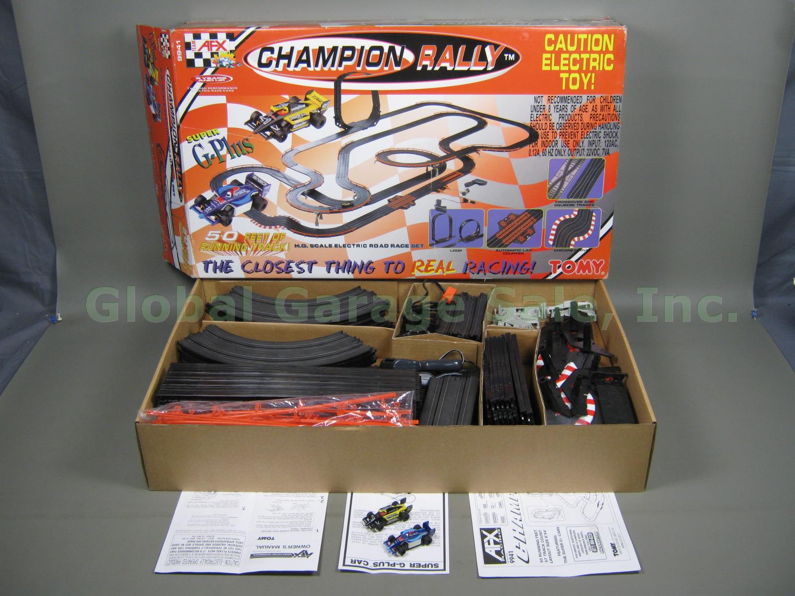 Tomy Team AFX Super G Plus Champion Rally Electric Slot Car Race Track Set #9941