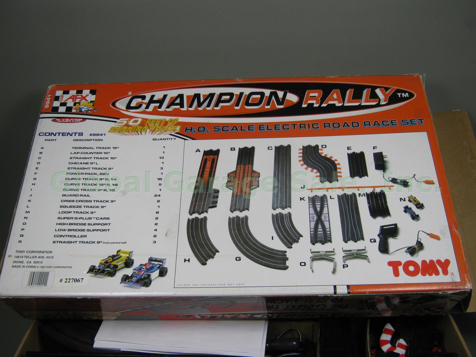 Tomy Team AFX Super G Plus Champion Rally Electric Slot Car Race Track Set #9941 4